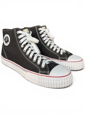 PF Flyers Foundation High Top Canvas Sneakers Black Men’s US 12.5